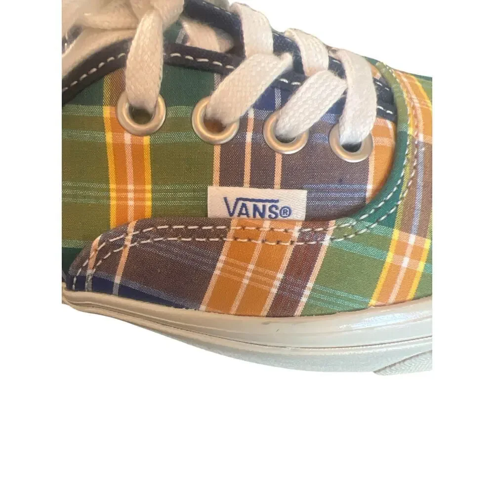 VANS ANAHEIM FACTORY 44DX LOW TOP PLAID CANVAS LACE UP SHOES MEN/WOMEN